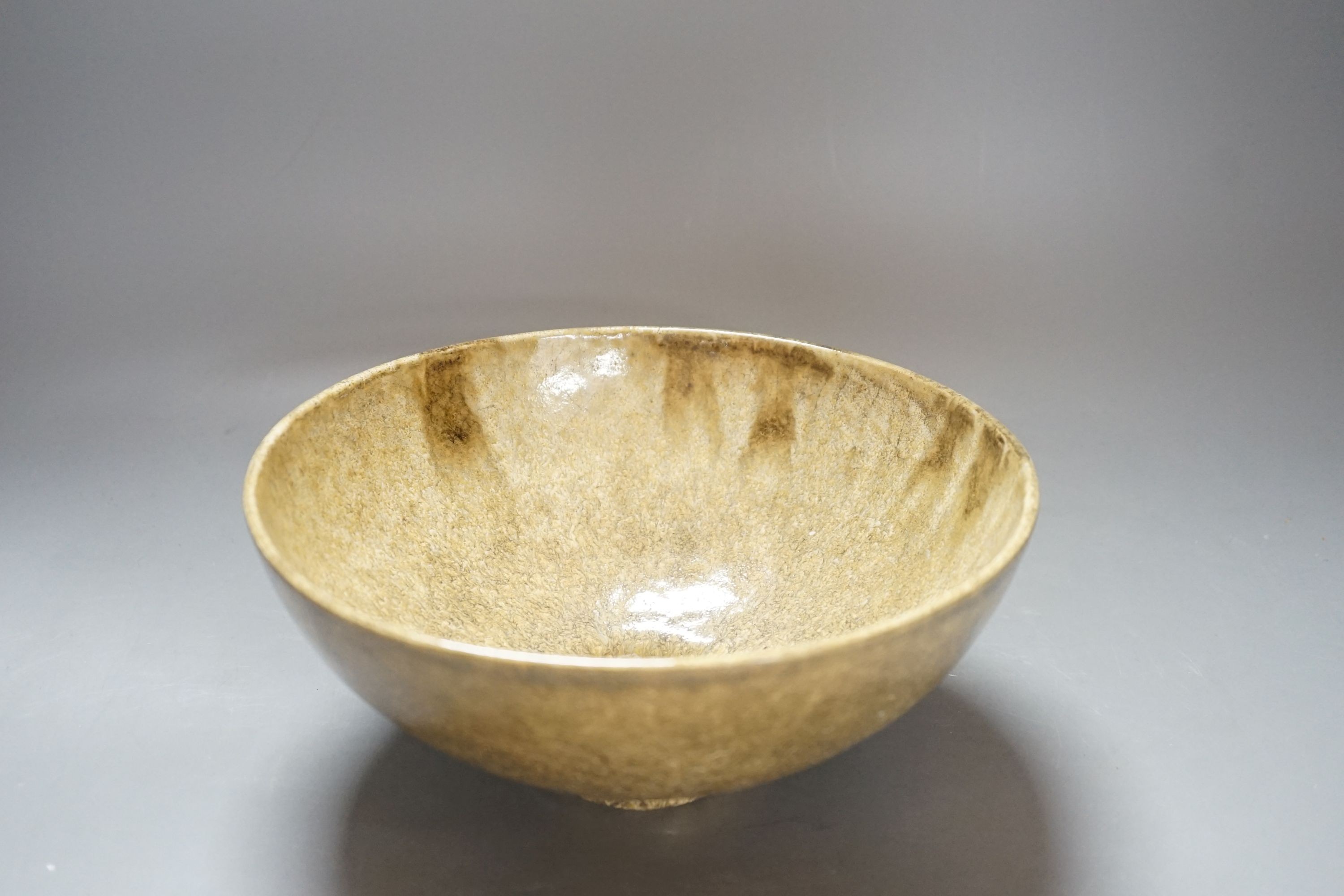 A large Chinese Song Dynasty style footed bowl, 10cms high.